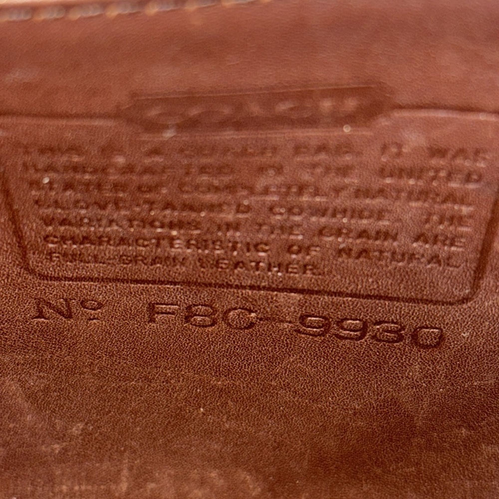 👜Vintage Coach 9930 Murphy Willis Crossbody Bag Leather Dark Brown - Picture 12 of 16